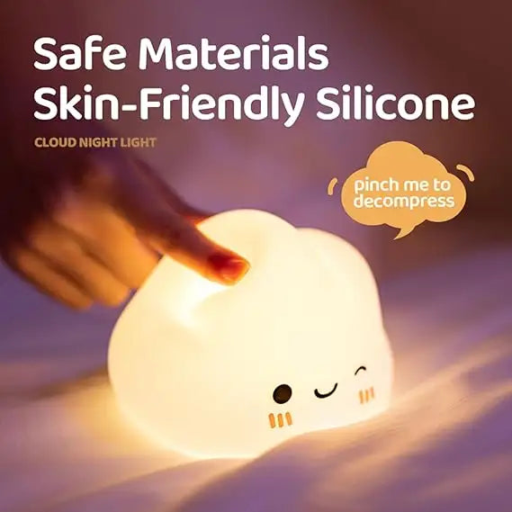 Cloud Shape Silicone Pat Lamp