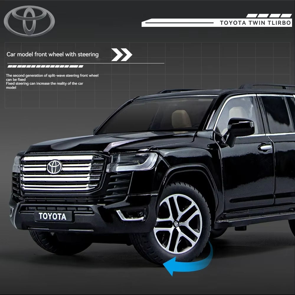 Toyota Land Cruiser LC300 1:24 with Key Remote Metal Diecast Car