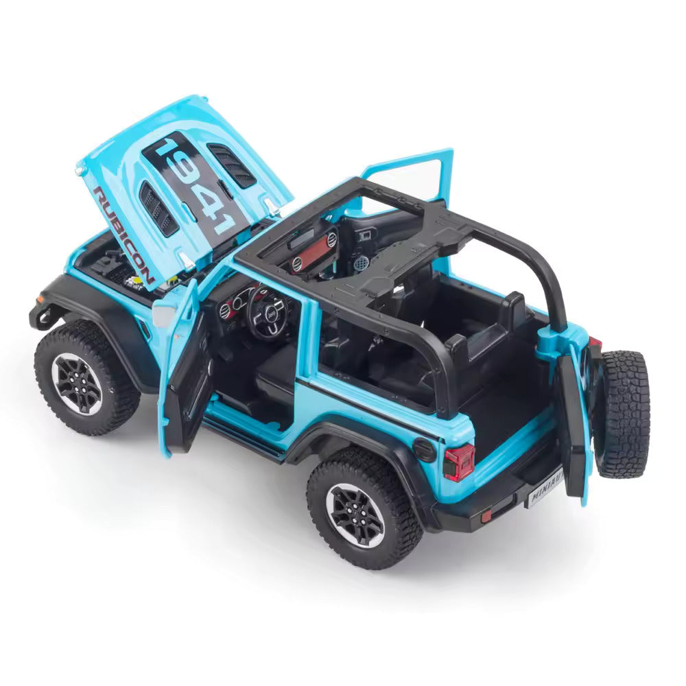 Jeep Wrangler Rubicon 1941 Scale Model Diecast Metalcar - All Size