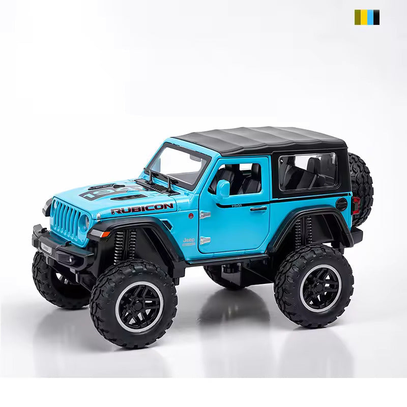 Jeep Wrangler Rubicon 1941 Scale Model Diecast Metalcar - All Size