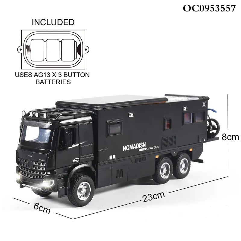 Mercedes-benz Nomadison Rv camper truck 1:24 Diecast Scale Model Car