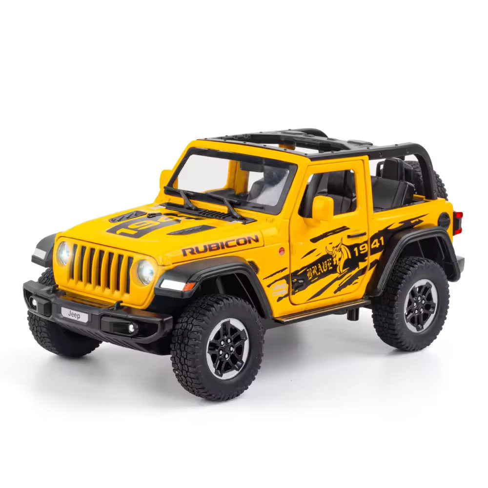 Jeep Wrangler Rubicon 1941 Scale Model Diecast Metalcar - All Size