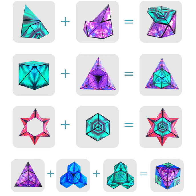 Changeable Magnetic Magic Cube - Endless Creative Possibilities - Kyaratoy.com