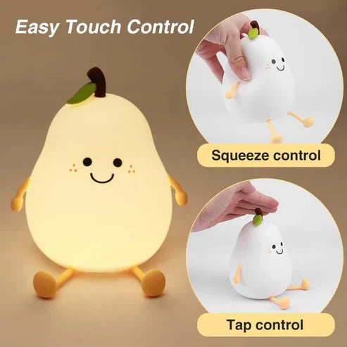 Cute Smile Pear Shape Night Light Lamp