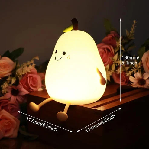 Cute Smile Pear Shape Night Light Lamp