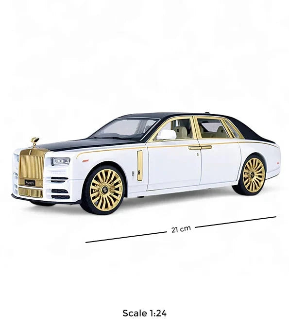 Rolls Royce Phantom Gold 1:24 Diecast Scale Model Car