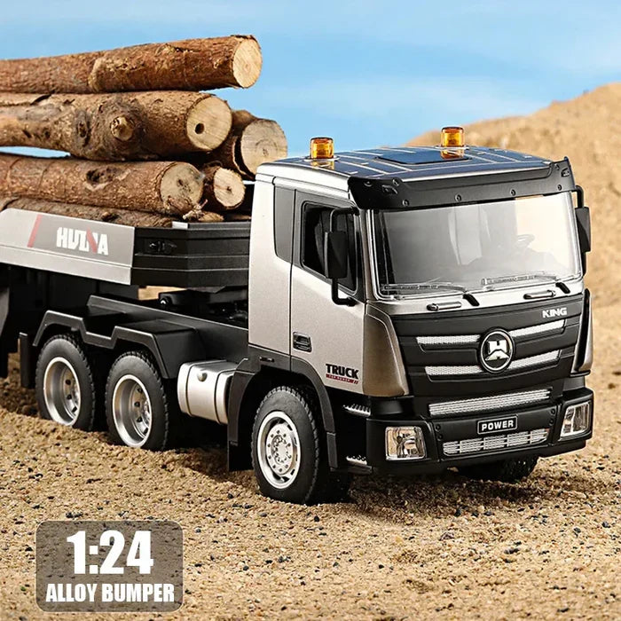 Huina 1318 1:18 RC Tractor Truck 9CH Remote Control with Flatbed Trailer