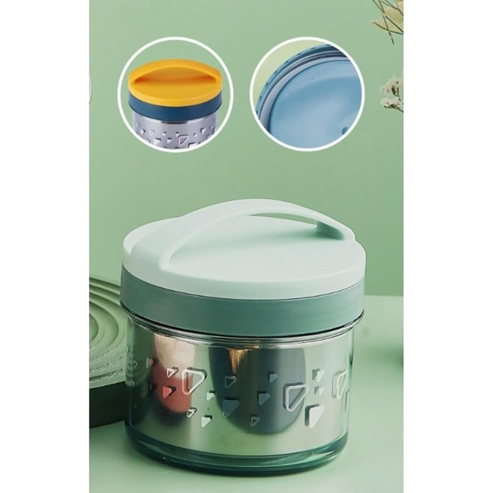 Microwave Safe Insulated Bento Box, Single Layer Stainless Steel Lunch Box