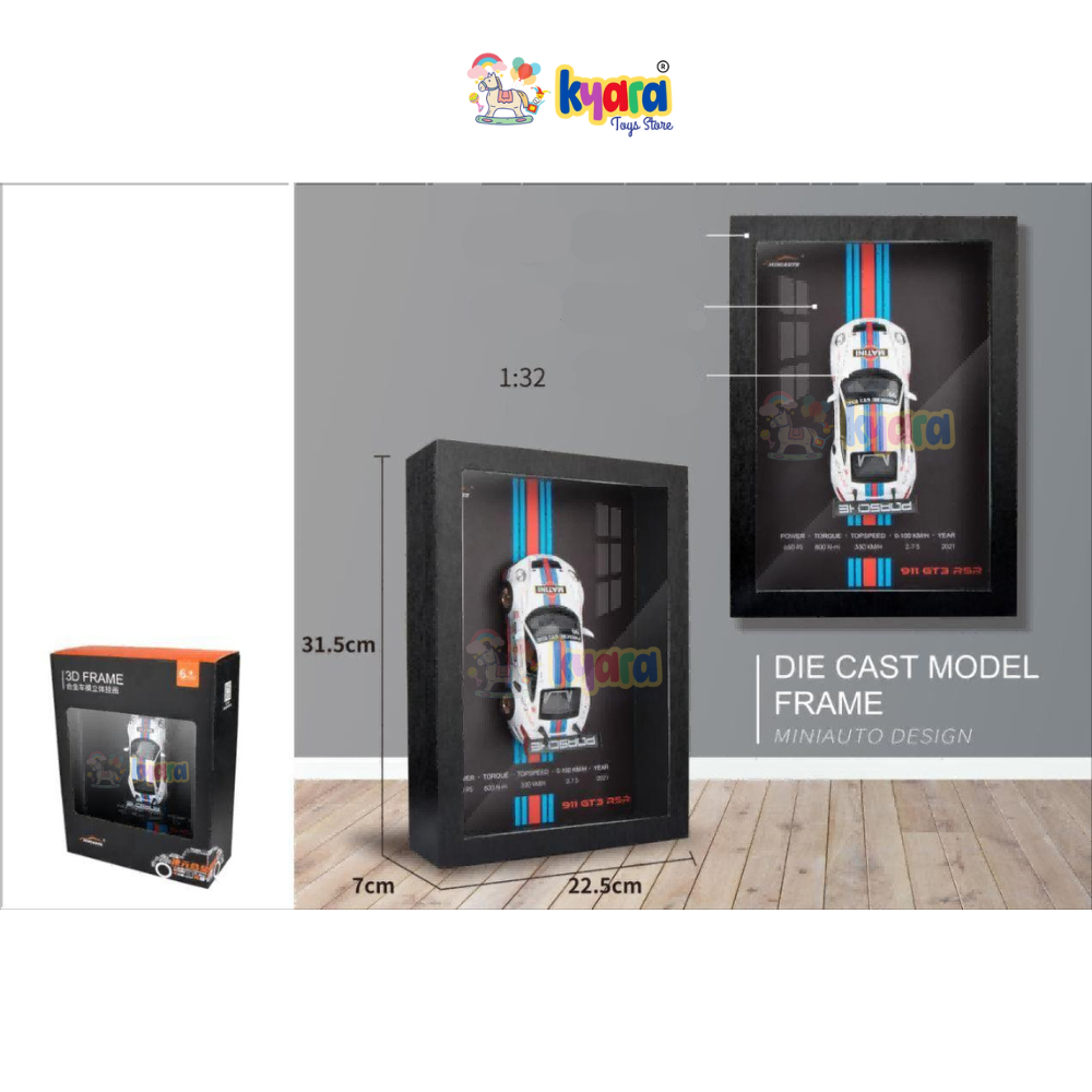 911 GT3 RSR 3D Diecast Car Frame