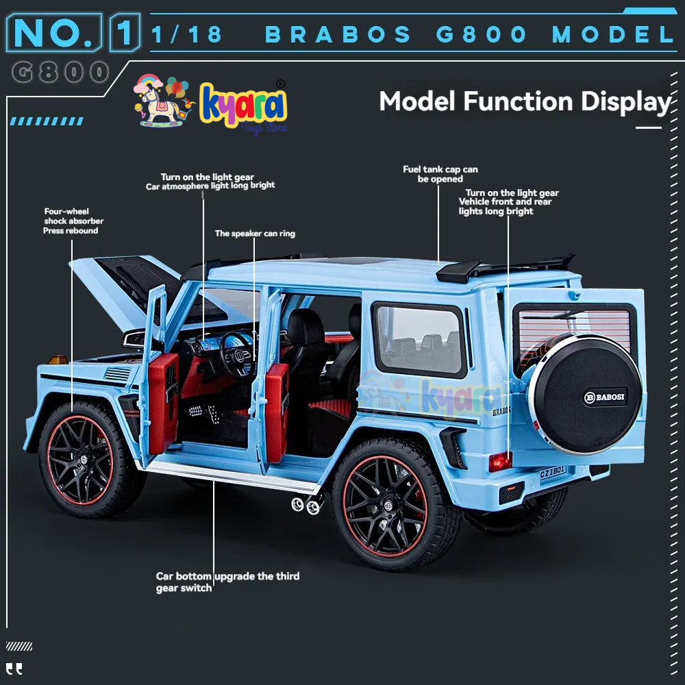 Mercedes-benz G-800 1:24 Scale Model Diecast Metalcar