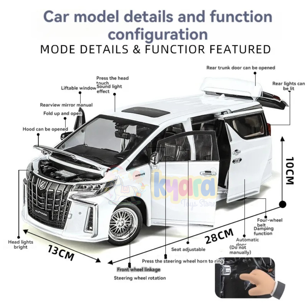 Toyota Alphard 1:18 diecast scale model car collectible