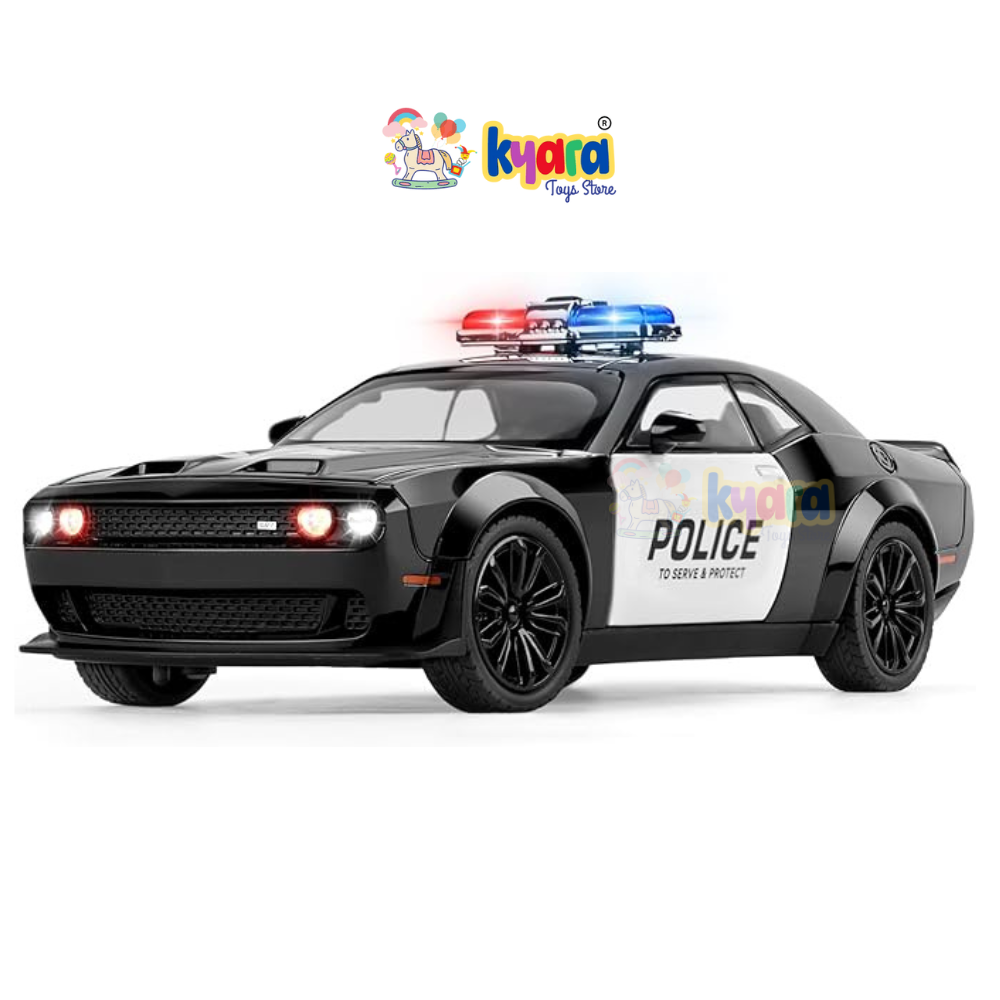 Dodge Challenger SRT Hellcat Police 1:24 Diecast Scale Model Car
