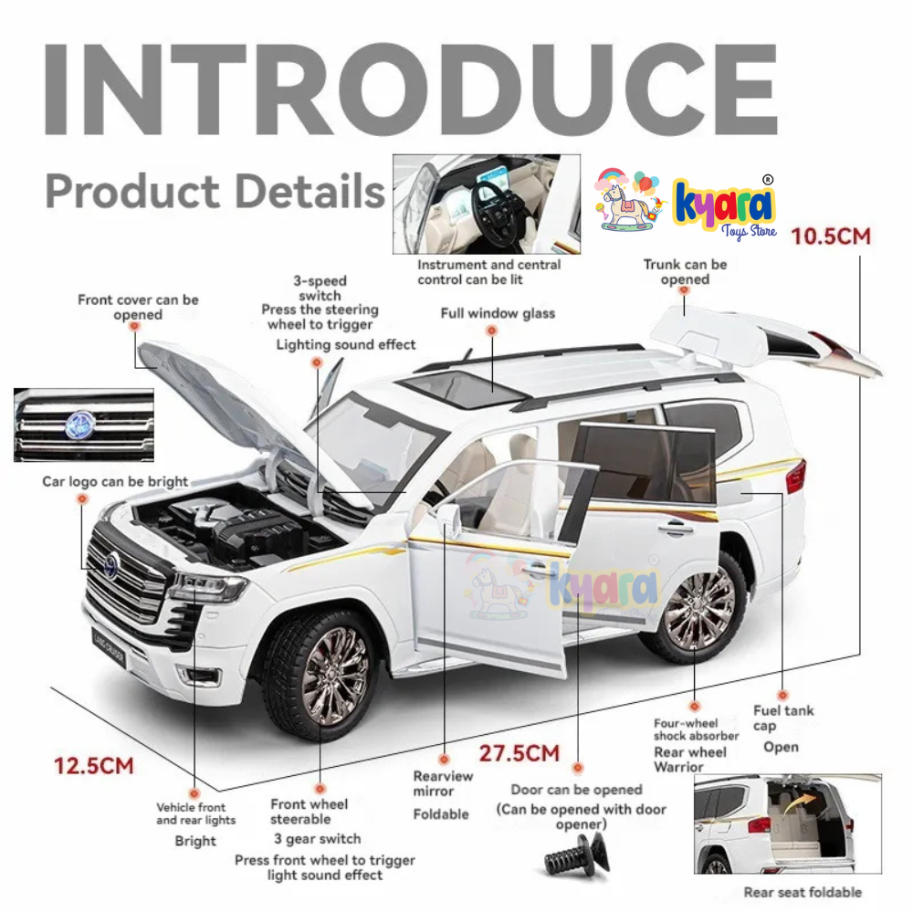 Toyota Land Cruiser LC300 1:18 Diecast Scale Model Car