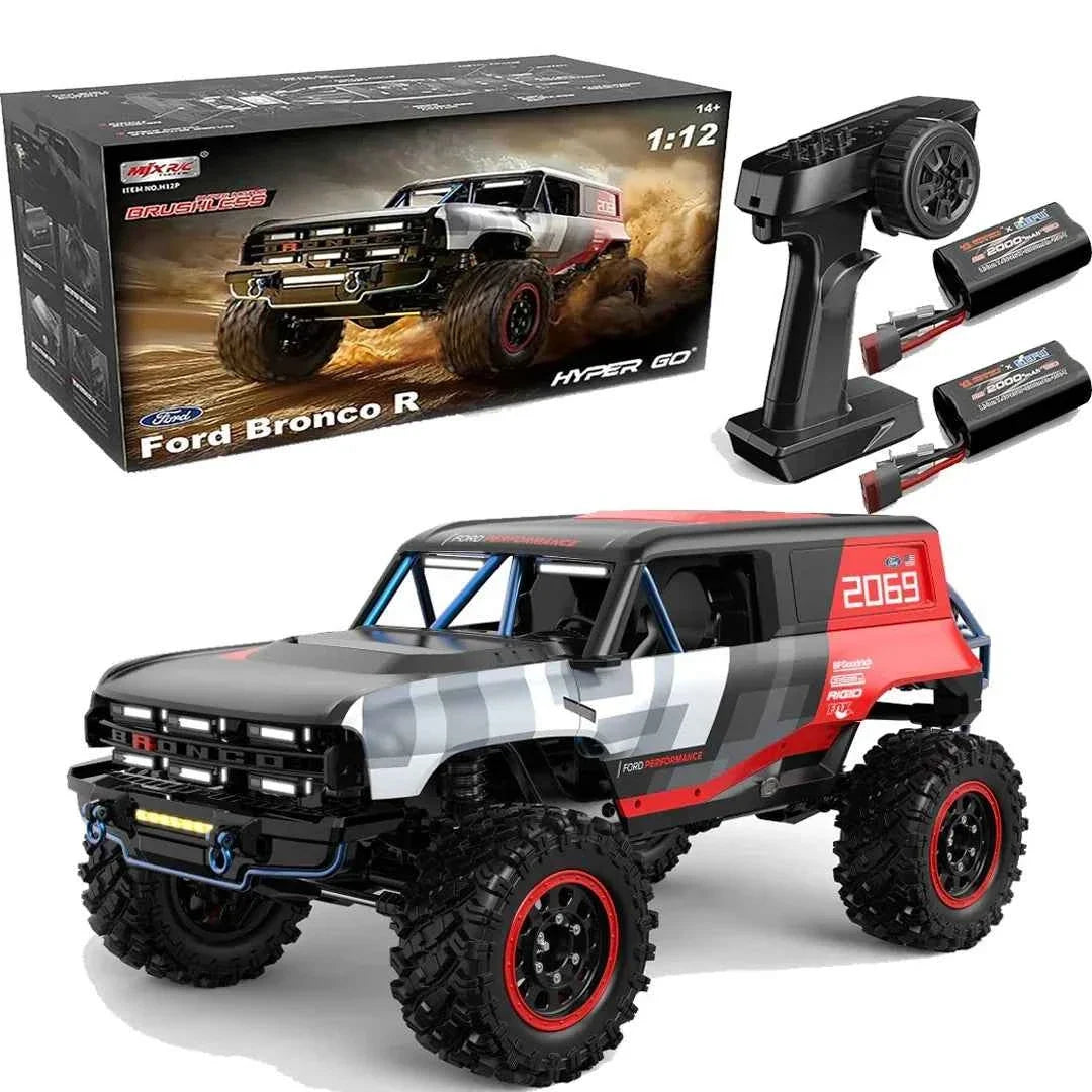 MJX H12P Brushless 1:12 Ford Bronco R Crawler Truck | 2S LiPo High-Power RC Off-Road Vehicle