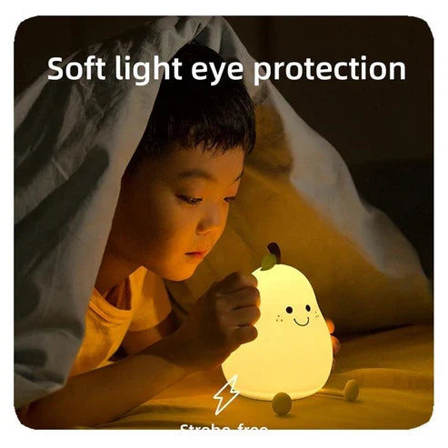 Cute Smile Pear Shape Night Light Lamp